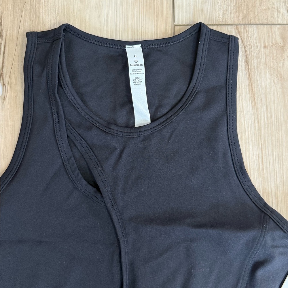 NWT Lululemon Aligned Angles Tank Black Size 6 - Picture 5 of 7
